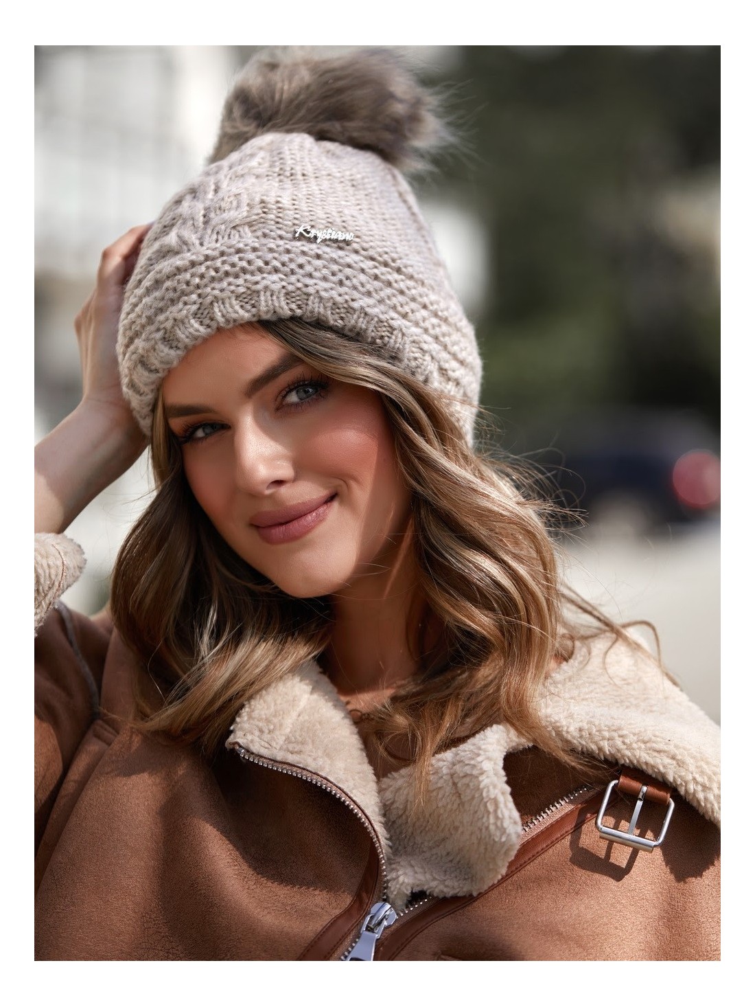 Beige Wintermütze C10 - Online-Shop - Boutique